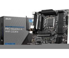 MSI PRO B660M-A D4 Wi-Fi Intel LGA1700 DDR4 M...
