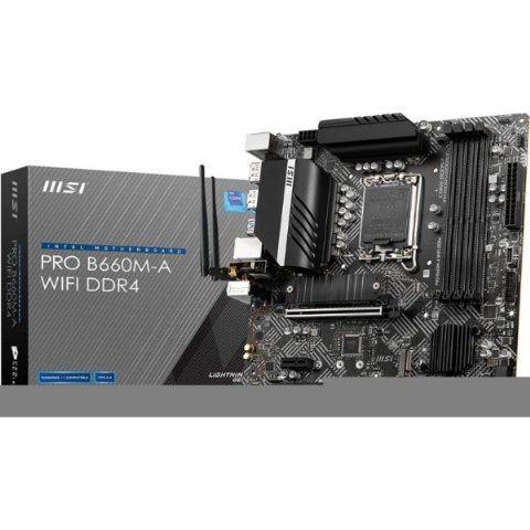 MSI PRO B660M-A D4 Wi-Fi Intel LGA1700 DDR4 Micro ATX A...