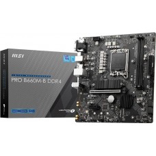 MSI PRO B660M-B DDR4 SOKET 1700 DDR4 4600(OC) PCI-E Gen...