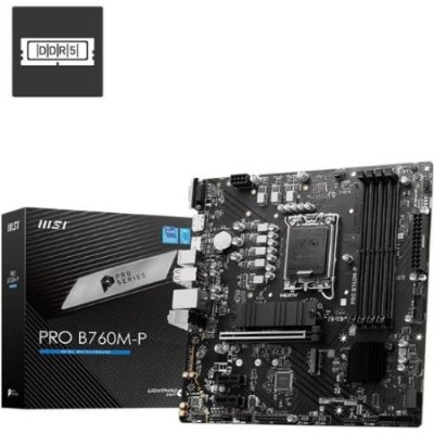 MSI Pro B760M-P Intel LGA1700 DDR5 Micro ATX Anakart Teşhir