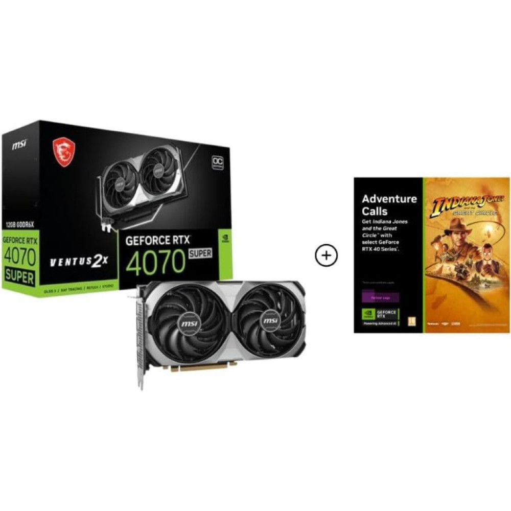 MSI RTX 4070 Super Ventus 2X OC 192 Bit GDDR6X 12 GB Ekran Kartı