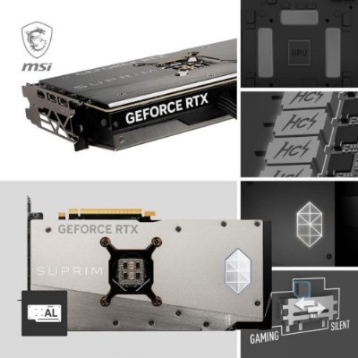 MSI VGA GEFORCE RTX 4090 SUPRIM LIQUID X 24G RTX4090 24GB GDDR6X 384B DX12 PCIE 4.0 X16 (3XDP 1XHDMI) Ekran Kartı