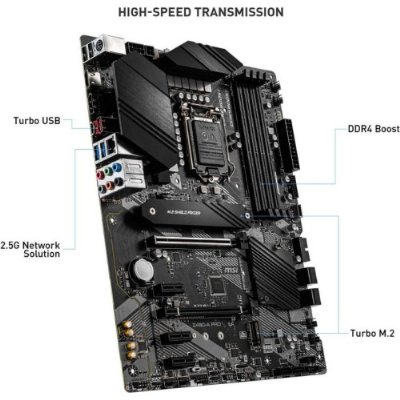 MSI Z490-A Pro Soket 1200 Ddr4 4800 (Oc) Pci-E Gen 4 ,M.2