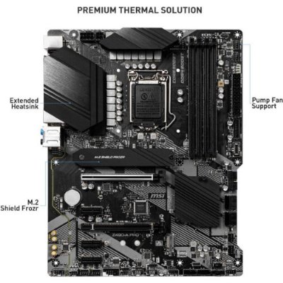 MSI Z490-A Pro Soket 1200 Ddr4 4800 (Oc) Pci-E Gen 4 ,M.2