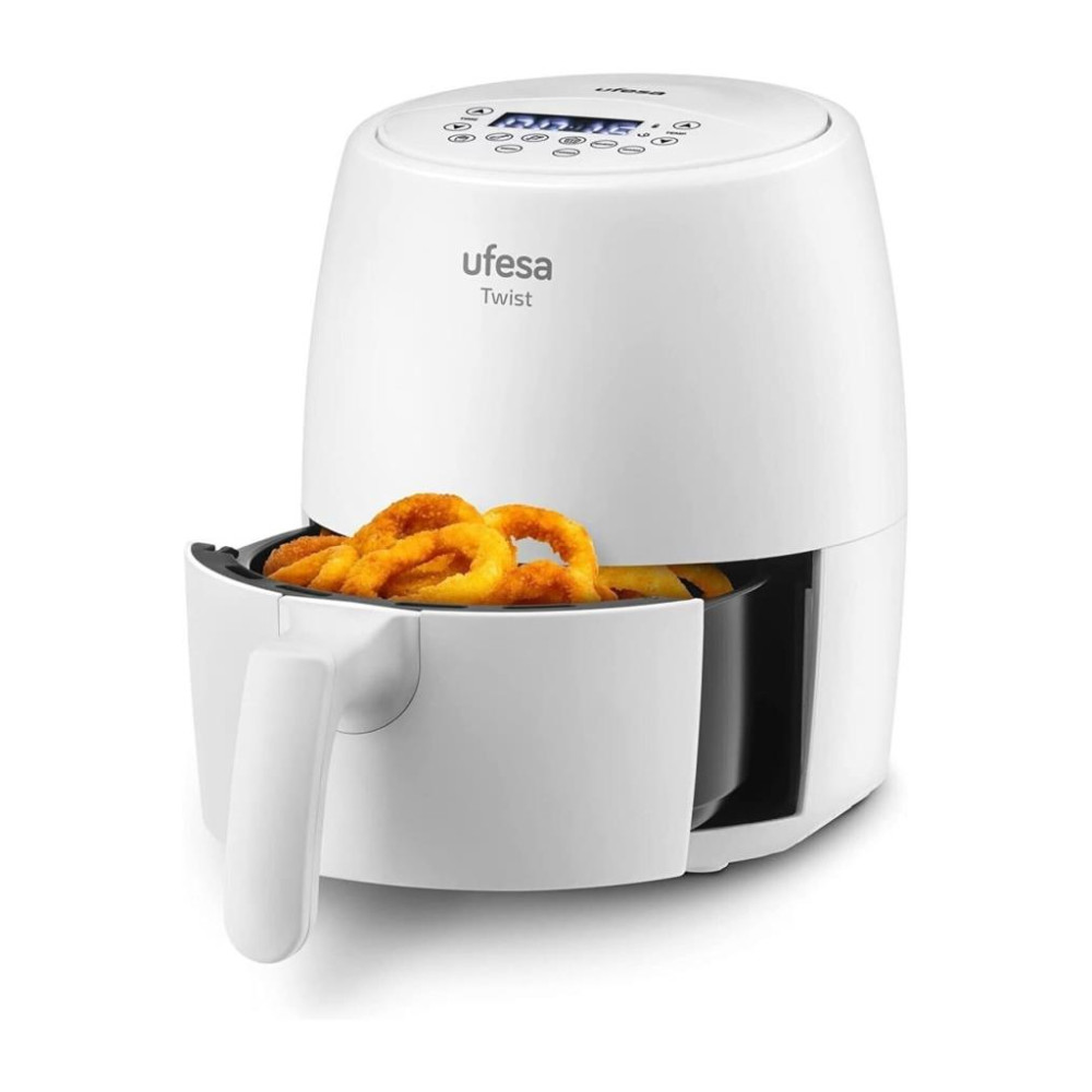 Twist Airfryer, 2 L, 6 Programlı, 1200 W, Zaman Ayarlı Saat, 80 ila 200 derece Sıcaklık, Yapışmaz Kaplama , Beyaz