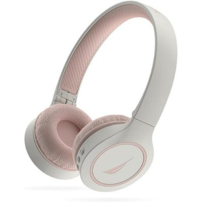Nautica H120 Beyaz-Pembe Kulak Üstü Bluetooth Kulaklık Outlet