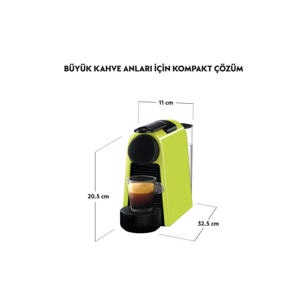 Nespresso Essenza Mini D 30 Yeşil Kapsül Kahve Makinesi Teşhir