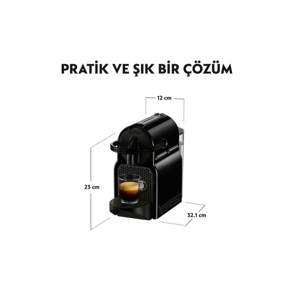 Nespresso Inissia D40 Black Espresso Makinesi Teşhir