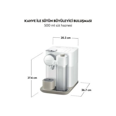 Nespresso F541 Gran Lattissima Beyaz Kapsül Kahve Makinesi