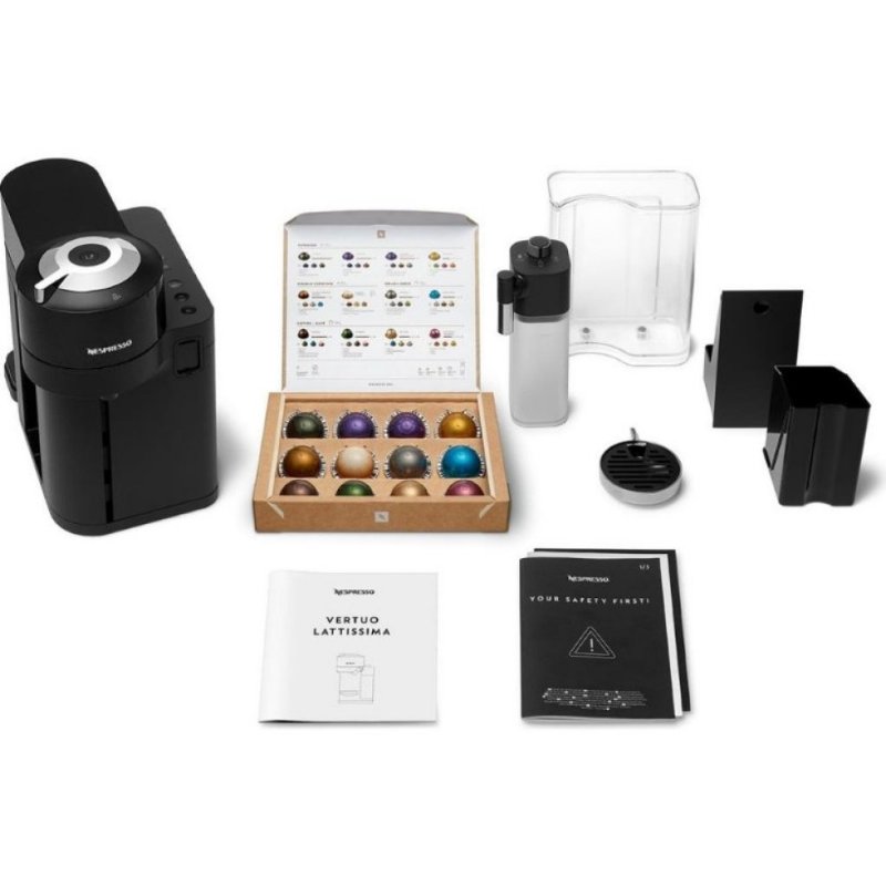 Nespresso Vertuo Lattissima Matte Black Kapsül Kahve Makinesi - Outlet