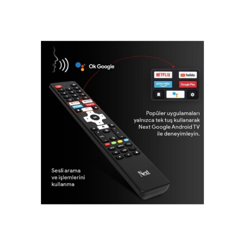 Next YE-43020GG4 Full HD 43" 109 Ekran Uydu Alıcılı Google Smart LED TV