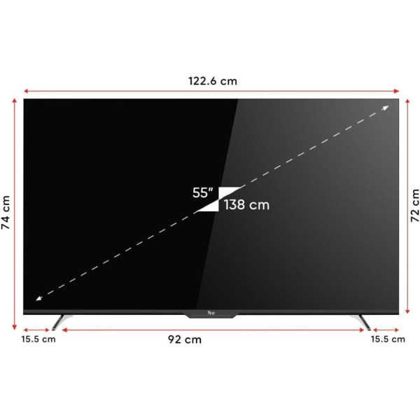 Next YE-55GFSG7-4K 4K Ultra HD 55" 140 Ekran Uydu Alıcılı Android Smart LED TV Teşhir