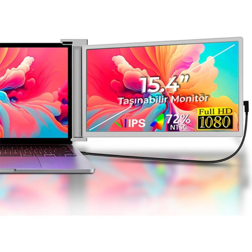 NPO NPM FHD 1080p IPS Type-C Taşınabilir Dizüstü Monitör Çoklayıcı Notebook Monitör