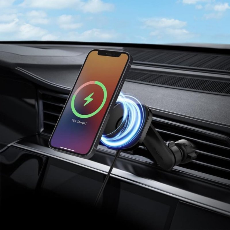 Onetap Magfit Airvent Araç Tutacağı Magsafe Kablosuz Şarj Cihazı Iphone 14/13/12 Serisi Ile Uyumlu