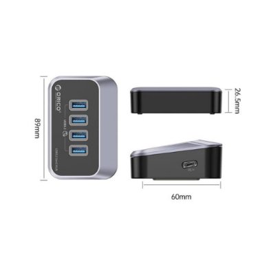 Orıco 4 Portlu Type-C Bağlantılı Usb3.2 Gen2 Çoklayıcı Hub Outlet