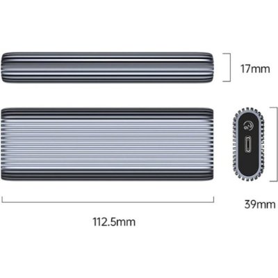 ORICO M.2 NVMe USB 3.2 Gen2 M-Key / B&M-Key 10Gbps SSD Disk Kutusu - Teşhir