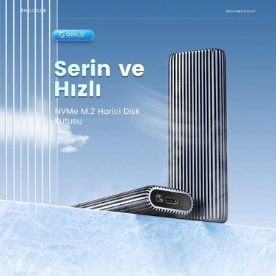 ORICO M.2 NVMe USB 3.2 Gen2 M-Key / B&M-Key 10Gbps SSD Disk Kutusu - Teşhir
