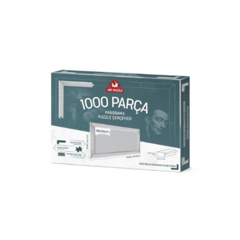 Art Puzzle Beyaz 1000 Parça Panorama Demonte Puzzle Çerçevesi