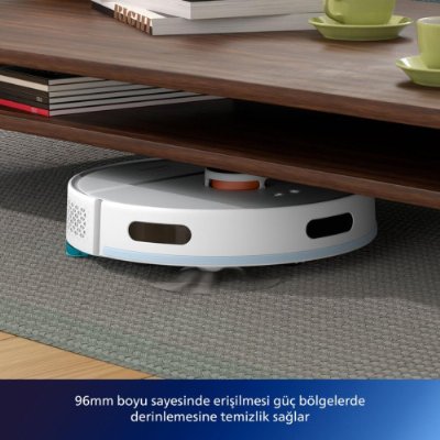 Philips HomeRun 2000 Serisi XU2100/20 Beyaz Çöp İstasyonlu Akıllı Robot Süpürge