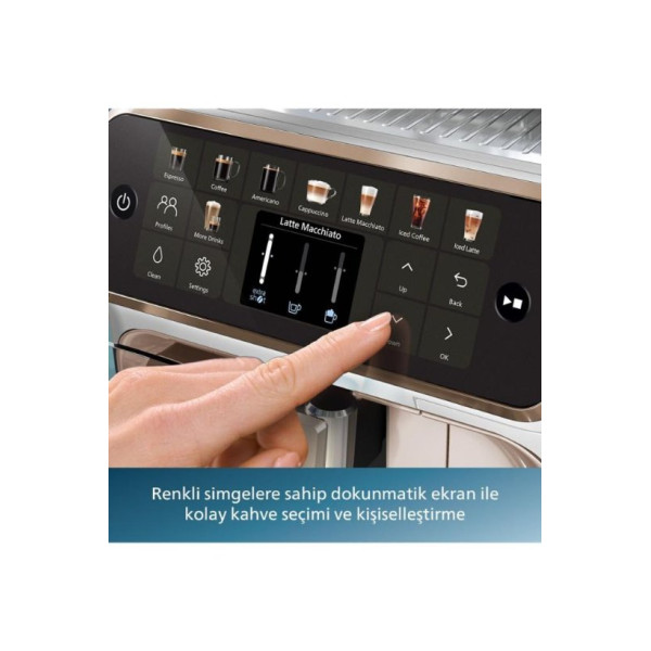 Philips 5500 Serisi LatteGo EP5543/80 Tam Otomatik Espresso Makinesi Outlet