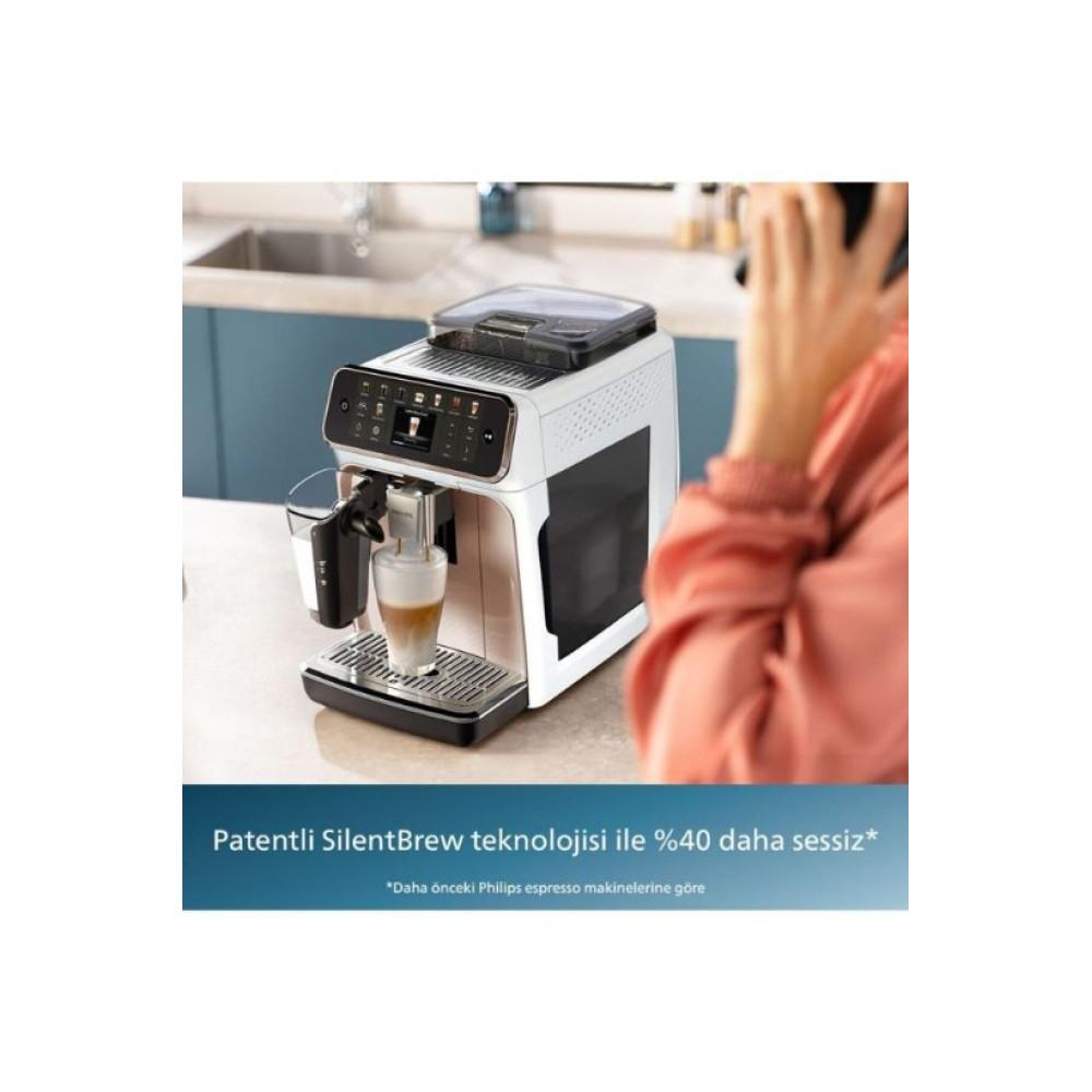 Philips 5500 Serisi LatteGo EP5543/80 Tam Otomatik Espresso Makinesi Outlet