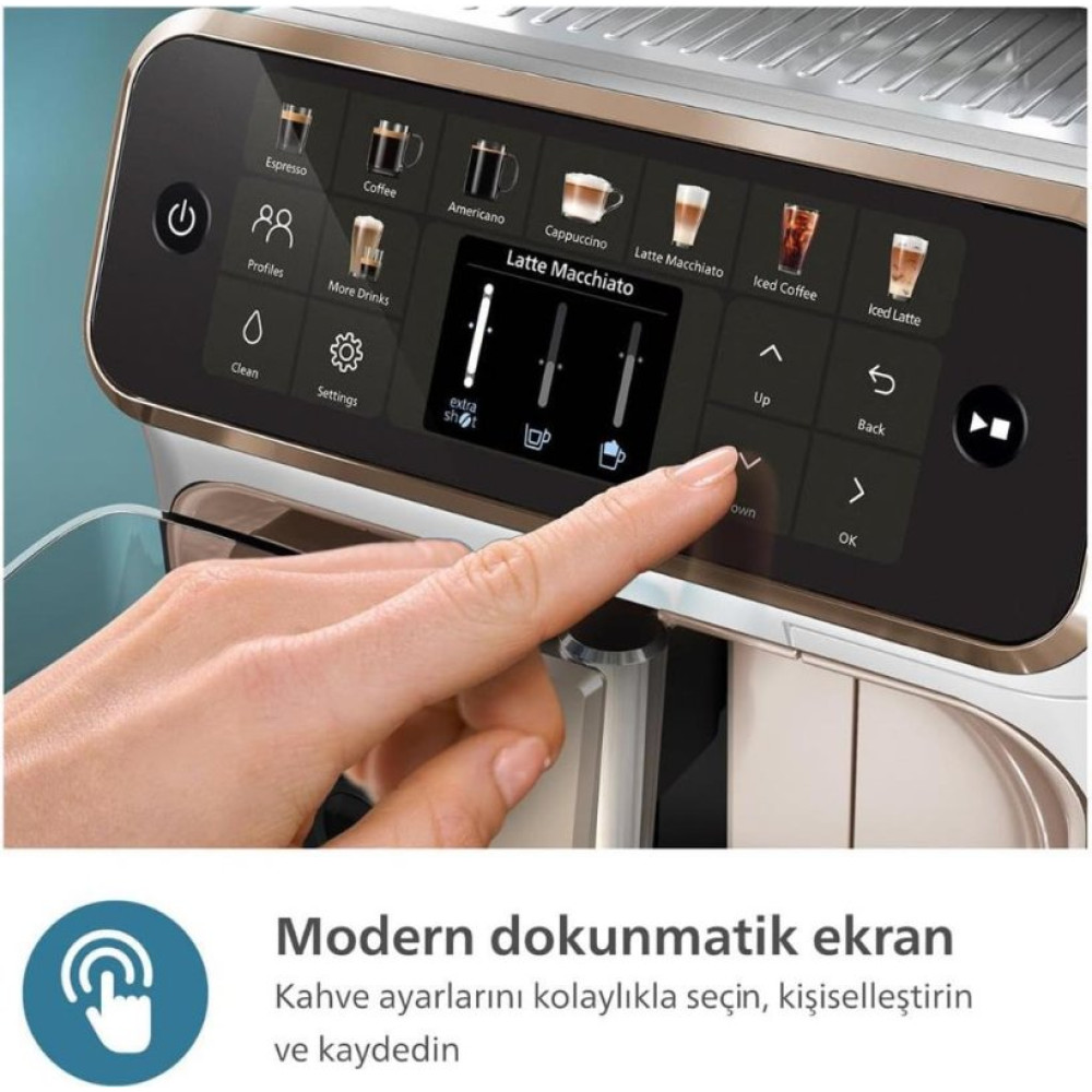 Philips 5500 Serisi LatteGo EP5543/80 Tam Otomatik Espresso Makinesi