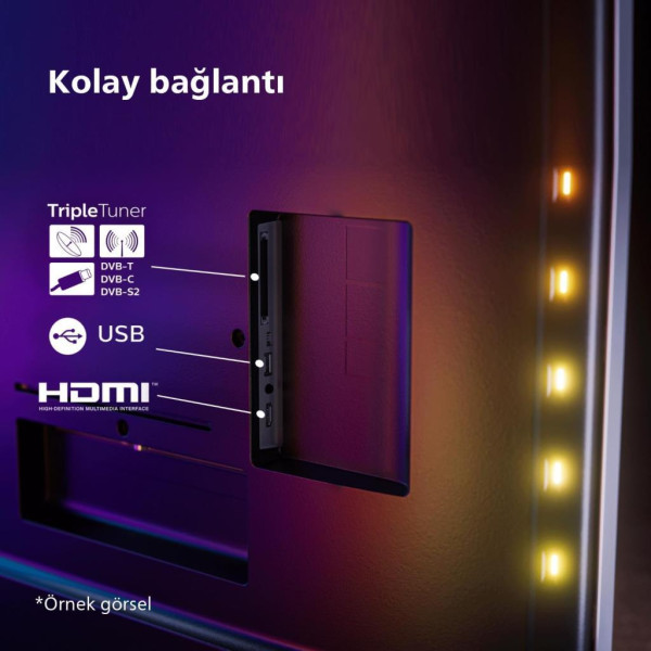Philips The One 65PUS8909 4K Ultra HD 65" 165 Ekran Uydu Alıcılı Smart Ambilight LED TV Outlet