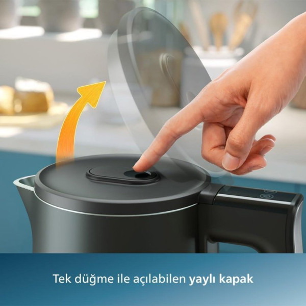 Philips 7000 Serisi HD9396/90 2200 W Çelik Kettle