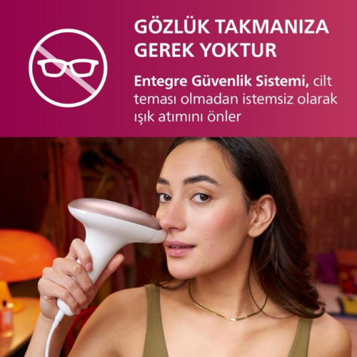 Philips BRI924/00 Lumea Lazer Epilasyon Ipl Tüy Alma Cihazı,çanta ve Yüz Temizleme Cihazı Hediyeli