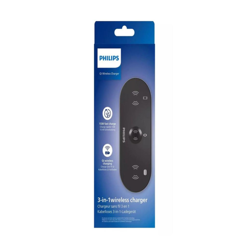 Philips DLP9230NB QI Siyah 3in1 Kablosuz Hızlı Şarj Aleti Teşhir