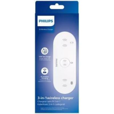 Philips P'ü 1 Arada Kablosuz Şarj Cihazı 15w Masaüstü Teşhir