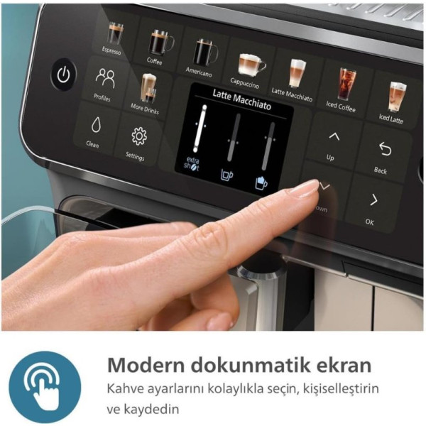 Philips 5500 Serisi LatteGo EP5547/90 Tam Otomatik Espresso Makinesi Teşhir