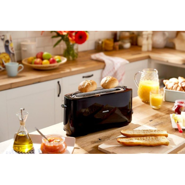 Philips Daily Collection HD2590/90 Siyah Ekmek Kızartma Makinesi Teşhir