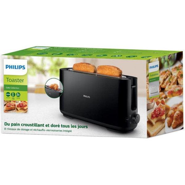 Philips Daily Collection HD2590/90 Siyah Ekmek Kızartma Makinesi Teşhir