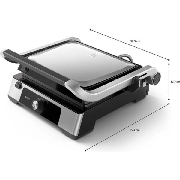 PHILIPS HD6301/90 5000 Serisi Izgara ve Tost Makinesi Inox