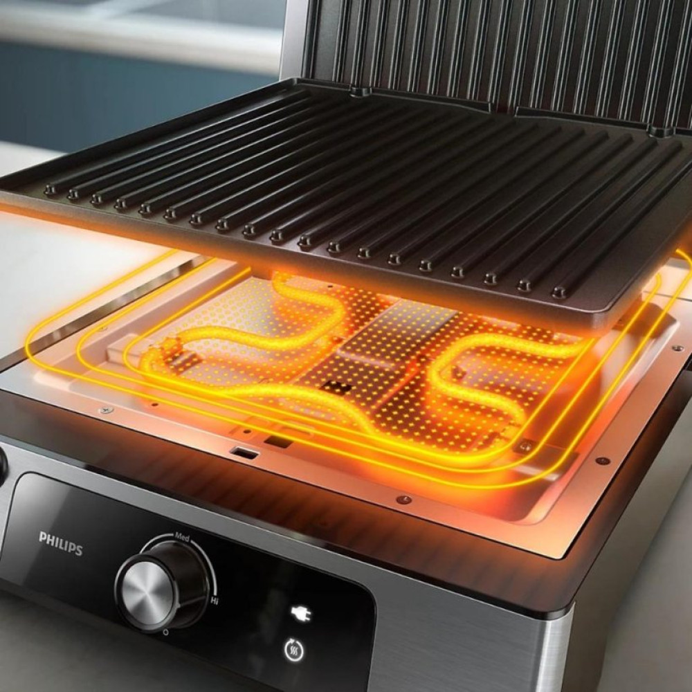 PHILIPS HD6301/90 5000 Serisi Izgara ve Tost Makinesi Inox