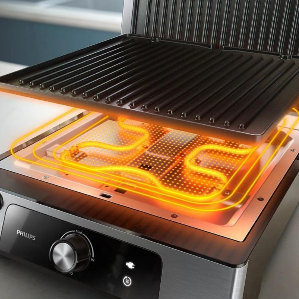PHILIPS HD6301/90 5000 Serisi Izgara ve Tost Makinesi Inox