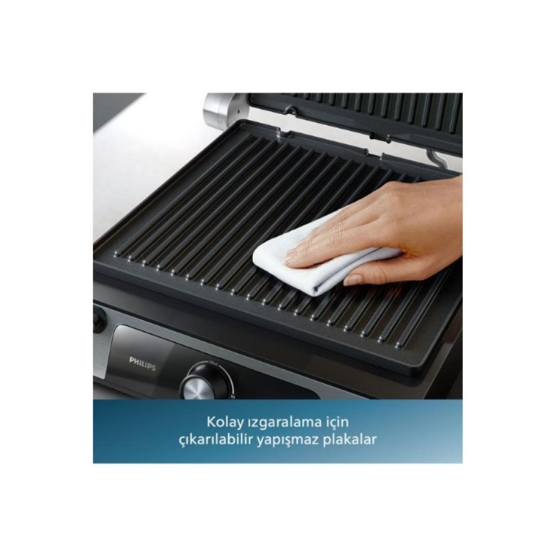 Philips 5000 Serisi Contact Grill HD6301/90 2200 W Tost Makinesi Teşhir