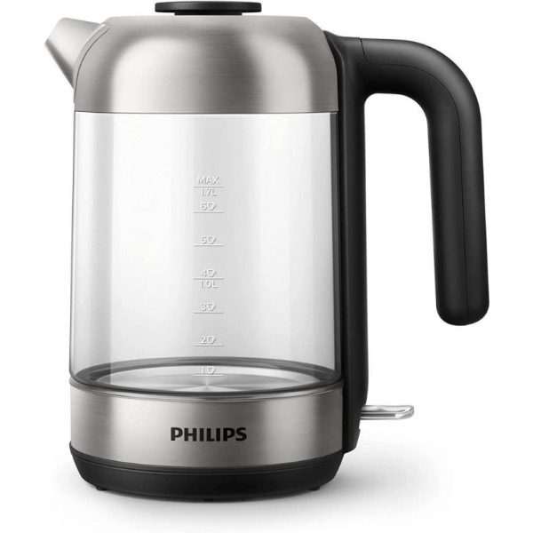Philips HD9339/80 Cam Su Isıtıcısı, 1,7 Litre, Led Aydınlatma, Kuru Çalışma Koruması, Çıkarılabilir Mikro Süzgeç Filtresi, 2200