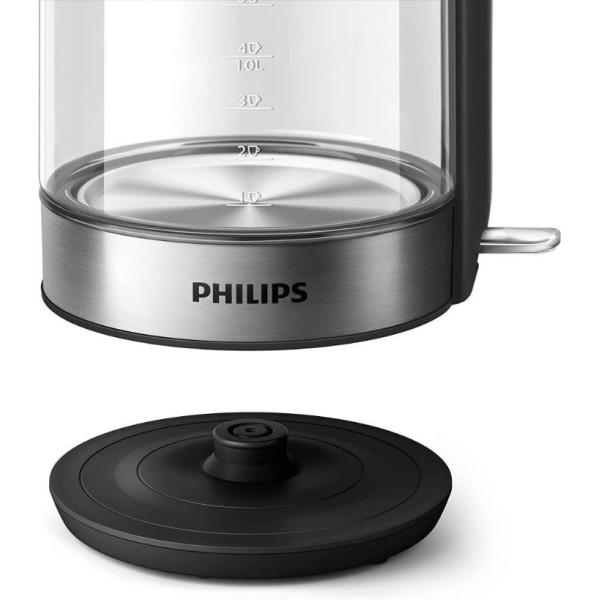 Philips HD9339/80 Cam Su Isıtıcısı, 1,7 Litre, Led Aydınlatma, Kuru Çalışma Koruması, Çıkarılabilir Mikro Süzgeç Filtresi, 2200
