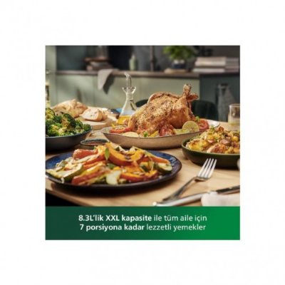 Philips Airfryer HD9880/90 7000 Serisi Combi XXL Connected 8.3 lt Yağsız Fritöz