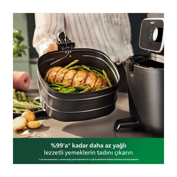 Philips Airfryer 7000 Serisi HD9880/90 Combi XXL Connected 8.3 lt Yağsız Fritöz - OUTLET