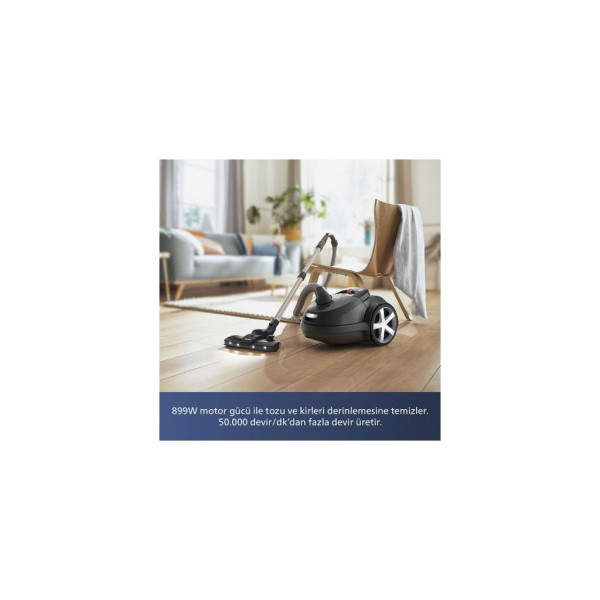 Philips Performer LED XD8122/10 899 W Toz Torbalı Elektrikli Süpürge - TEŞHİR