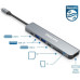 Philips Type C to PD 87W HDMI USB SD Micro SD Dönüştürücü Hub - Teşhir