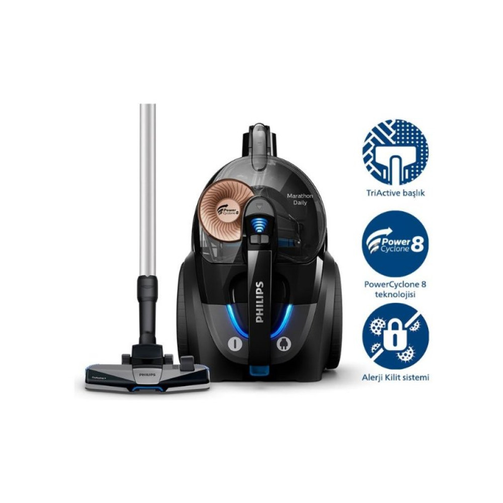 Philips Marathon Ultimate XB7150/07 900 W Toz Torbasız Süpürge