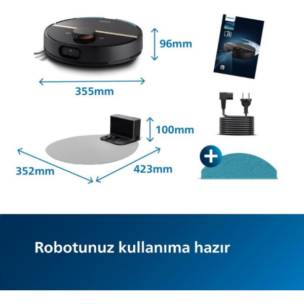 Philips HomeRun 7000 Serisi Aqua XU7000 Akıllı Robot Süpürge