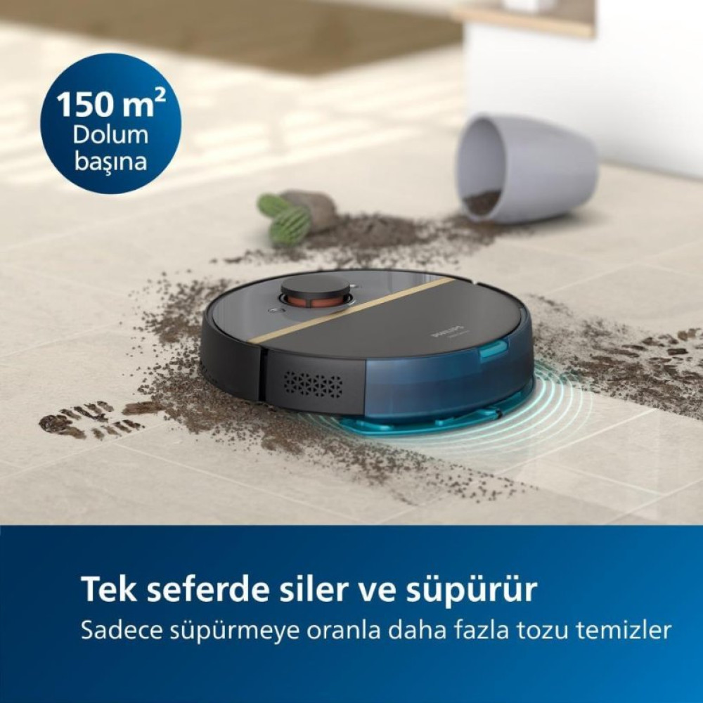 Philips HomeRun 7000 Serisi Aqua XU7000 Akıllı Robot Süpürge