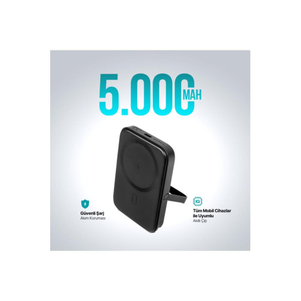 Ttec ReCharger Pro M 2BB219 5000 mAh Standlı Hızlı Şarj MagSafe Powerbank Teşhir
