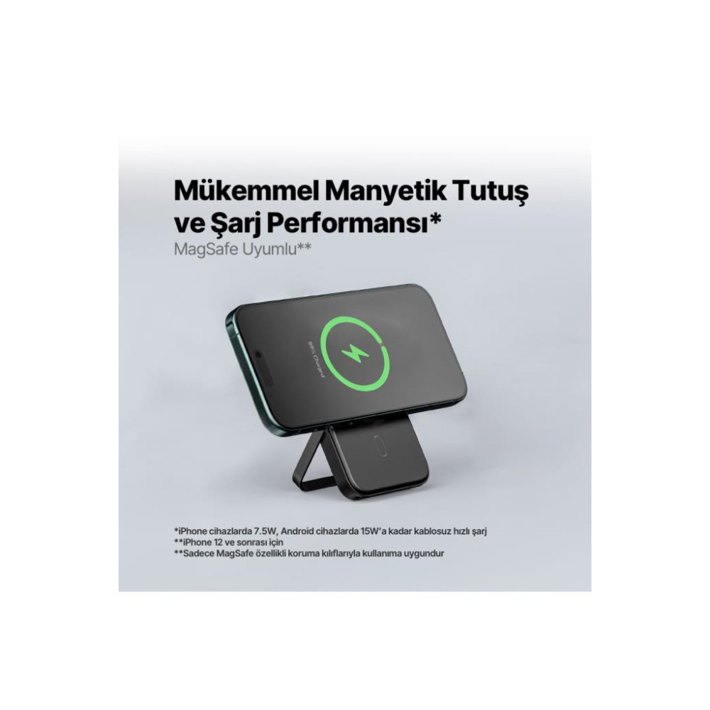 Ttec ReCharger Pro M 2BB219 5000 mAh Standlı Hızlı Şarj MagSafe Powerbank Teşhir