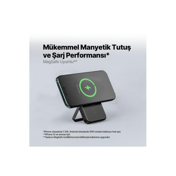 Ttec ReCharger Pro M 2BB219 5000 mAh Standlı Hızlı Şarj MagSafe Powerbank Teşhir